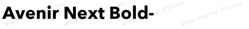 Avenir Next Bold字体免费下载字体转换
